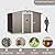 Kullavik 8FT x 6FT Outdoor Storage Shed,Waterproof Metal Tool Shed with Lockable Sliding Door and Air Vents,Metal Storage Shed for Garden,Patio