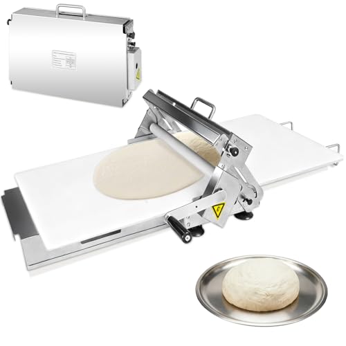 Manual Dough Sheeter 23.6'x12',Roller Machine,Commercial Folding Dough Maker with Carry Handle, Adjustable Thickness for Pizza, Pasta, Pastry