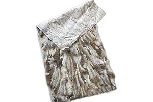 Indulge in the Luxurious Embrace of Our Sumptuous Coyote Pelt Bed Throw Blanket