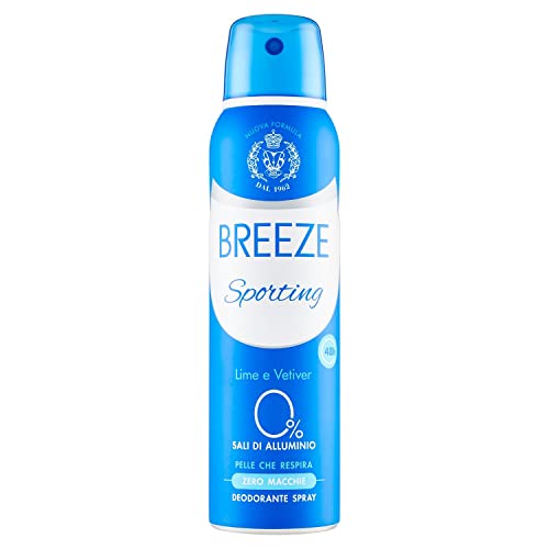 BREEZE | Desodorante Spray Sporting, 1 x 150 ml