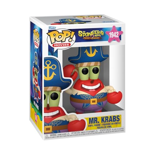 Funko Pop! Movies: The SpongeBob Movie - Mr. Krabs - Figura in Vinile da Collezione - Idea Regalo - Merchandising Ufficiale - Giocattoli per Bambini e Adulti - Cartoon Fans