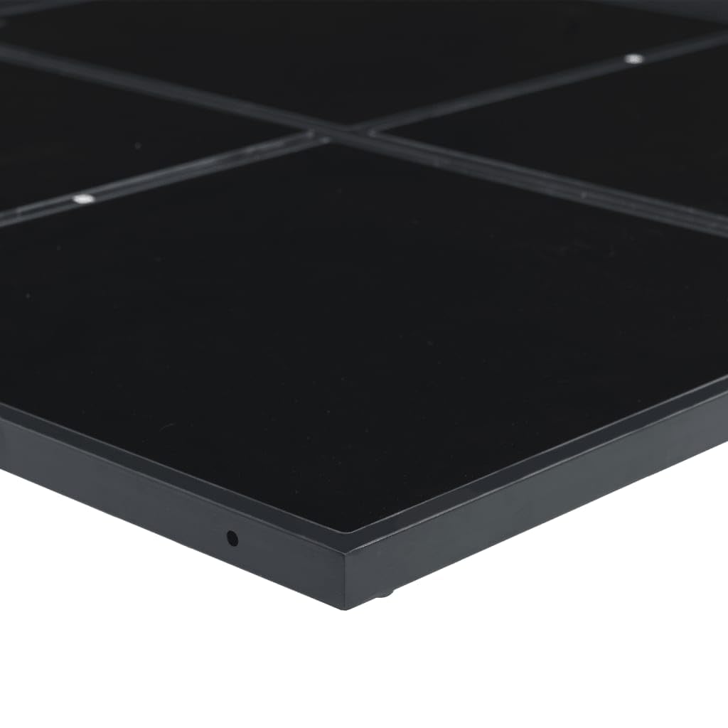 vidaXL Set da Pranzo da Giardino 17 pz con Cuscini Nero in Polyrattan, Set da Pranzo, Set per Esterni, Set mobili da Esterno, Set da Giardino