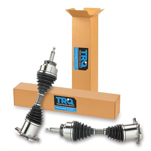 Image of TRQ Front Driver & Passenger Side 2 Piece CV Axle Assembly Set (WITH 4WD ONLY) Compatible with 2003-06 Ford Expedition, 2003-06 Lincoln Navigator, 2006-08 Lincoln Mark LT, 2004-08 Ford F150 Truck