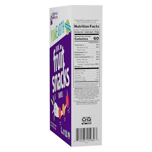 Image of YumEarth Organic Fruit Snacks Box, 0.7 Ounce (Pack of 10)