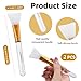 LORMAY Jelly Brush | 2 Pcs Silicone Face Mask Brushes | Facial Applicators for Even Coverage | Skincare Enhancer | Soft Silicone | Transparent Handles | All Skin Types | Kbeauty Accessory
