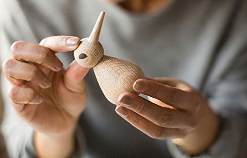 ArchitectMade - Kristian Vedel - Large Bird Smoked Oak, Brown, H: 12 cm - Image 3