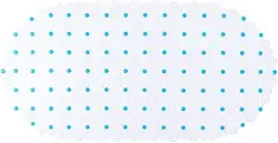 Tapete Antiderrapante para Box com Ventosas, 64 x 34 cm