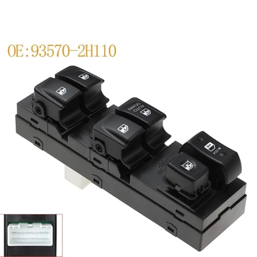 Bouton de commutation lève-vitre électrique Hyundai Elantra HD 2007-2010 commande - 2