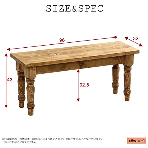 Amazon｜カントリーダイニング【Almee-アルム-】ダイニングベンチ単品