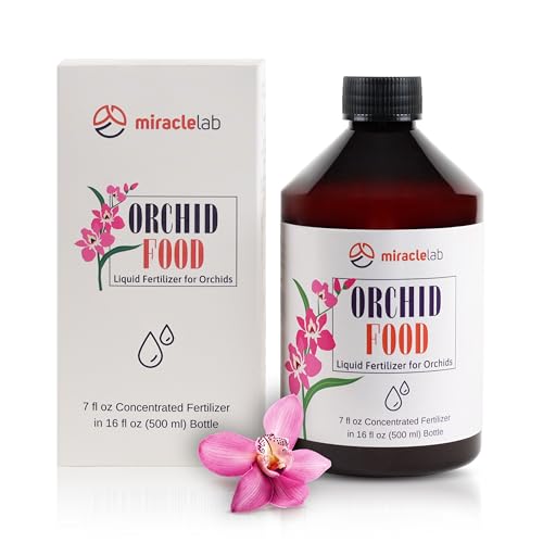 Miracle Lab Liquid Orchid Fertilizer - Special Formula with Natural Organic Ingredients (3.4 oz)