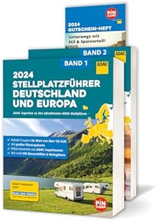 ADAC Stellplatzführer 2024 Deutschland und Europa: Über 6000 Stellplätze - mit rund 550 Bauernhöfen und Weingütern, ADAC Campcard, Planungskarten und Rabatt-Coupons im Wert von über 125 Euro