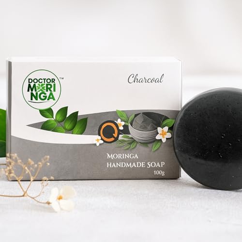 Image of Herbal Handmade Bathing Soap 100gm (3 Piece) | Charcoal Soap for Deep Cleansing | Removes Dirt & Impurities | No Mineral Oils | Suitable for All Skin Types