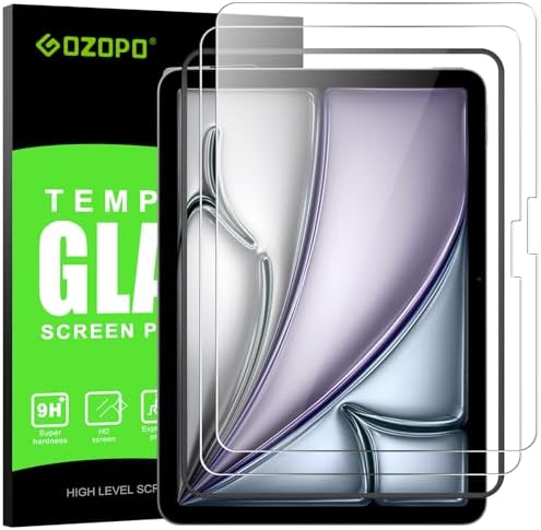 Protector De Pantalla Para IPad Air 11" M3 (2025) / M2 (2024) - 2 Piezas, Vidrio Templado 9H, Con Marco De Instalación
