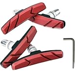 paire de freins shimano slx br-m7000 Ensemble de blocs de frein pour vélo : 2 paires de freins en V (avec écrous hexagonaux) et une clé hexagonale en forme de L, pour l'installation et le retrait. Ils sont parfaits pour remplacer les patins de frein usés. Convient à la plupart des vélos de route V-Brake, VTT. Chaque paire a gauche et droite, veuillez prêter attention à ces conseils avant l'installation.