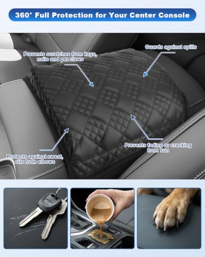 Image of CDEFG for 2026 2027 Hyundai Palisade Center Console Cover Armrest Protector