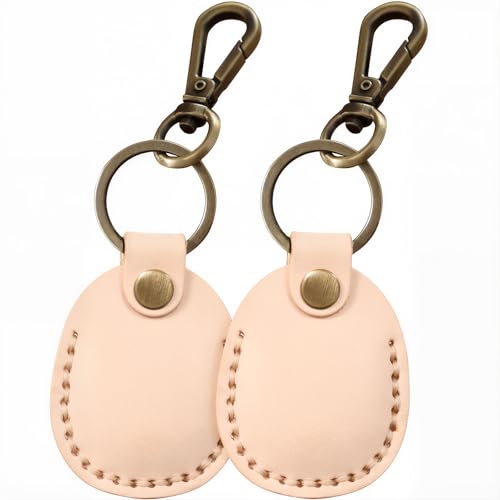 Fundas de cuero para AirTag Tracker para proteger tus llaves con este llavero de piel