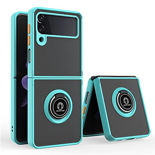 Protection objectif coque Galaxy Z Flip 4 mate antichoc à anneau