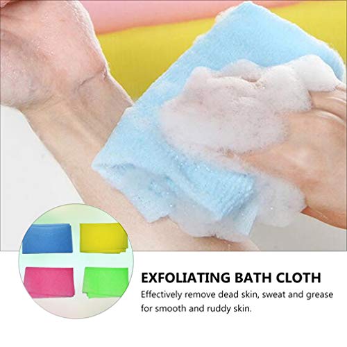 EXCEART 8Pcs Beauty Huid Bad Wassen Handdoek Exfoliërende Bad Doek Dubbelzijdig Exfoliërende Nylon Badhanddoek Voor… - Image 6