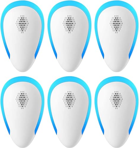 Ultrasonic Pest Repeller(6 Pack), Electronic Mouse Repeller Plug in Bug Repellent for Control Mice,...