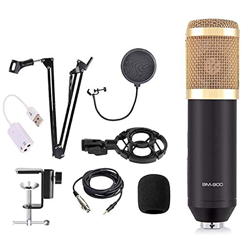 Champagne-Microphone Filaire Professionnel à Condensateur BM 800, Avec