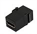 MyCableMart Keystone Jack Insert/Coupler Type - HDMI, Gold Plated, Female/Female, Black