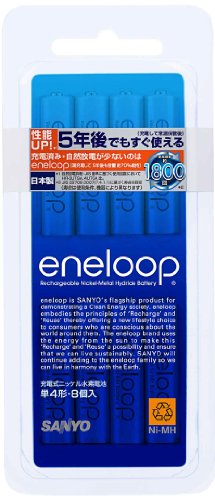 Amazon | SANYO NEW eneloop 単4形8本 HR-4UTGB-8 | Sanyo | 充電式電池