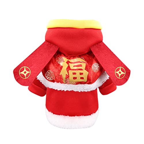 Abrigo SUPVOX para perros Año Chino S rojo