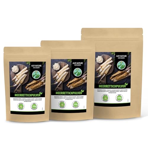 Alpi Nature Horseradish Ground 500g 1.1 lb, Ground Horse Radish Root Powder, Dried Horse Radish Roots