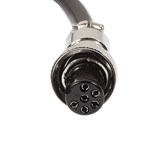 Image of uxcell GX12 6 Pins Double Female Head Aviation Socket Connector Electrical Cable 2m