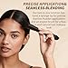 docolor Dual-Ended Hairline Powder Brush, Hair Contour Brush with Sponge Tip, Makeup Brush for Seamless Blending, for Hair Contouring, Root Touch-ups, and Beard Coverage Vegan & Cruelty-free