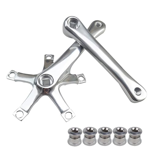 BCD130mm 170mm丸いテーパークランクセットチェーンホイールアルミニウム合金クランクバイクパーツサイクリング効率アンチスリップロードバイククランク