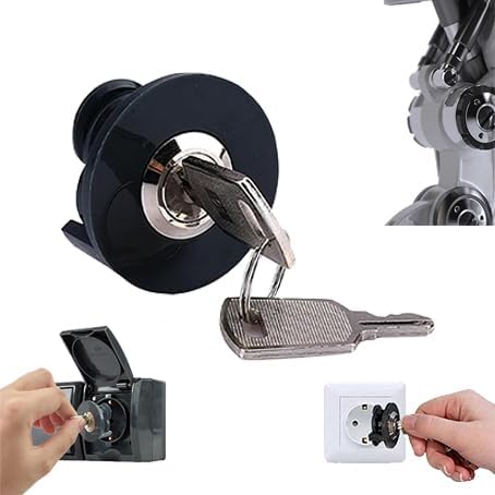 1 Stück Steckdosenschloss, Abschließbare Steckdose, Steckdosensicherung, Kindersicherung Steckdose, Steckdosenschutz, Steckdosenschutz Kindersicherung,Im Innen- und Außenbereich weit verbreitet