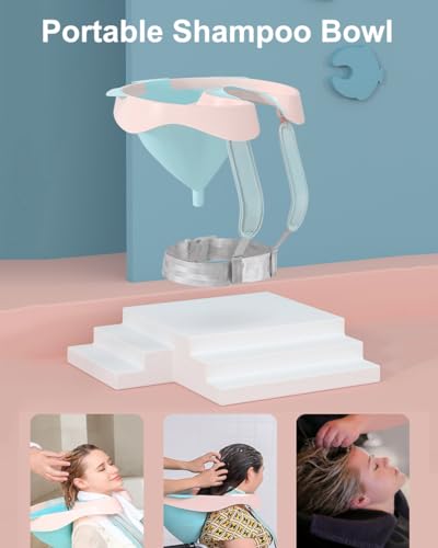 Bol de lavage de cheveux mobile pour personnes âgées - 3