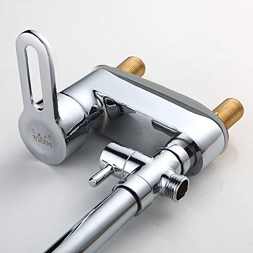 Mitigeur de lavabo double commande en cuivre pivotant à 360° - 7