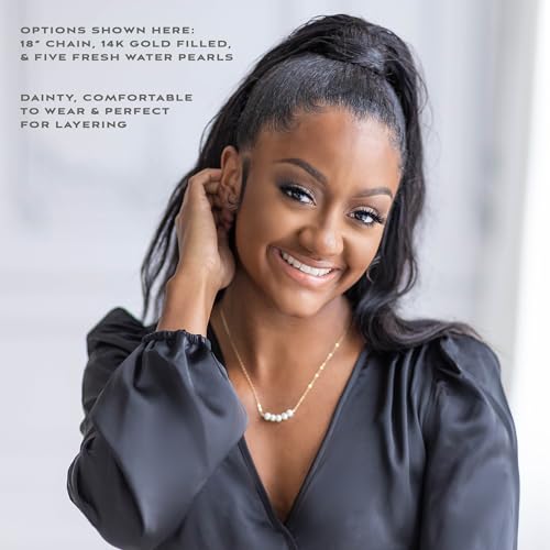 EFYTAL Bridesmaid Gifts, 925 Sterling Silver Cultured Freshwater Pearl Necklace for Bridesmaids, Bridesmaid Proposal Gift, Pendant Jewelry for Women2