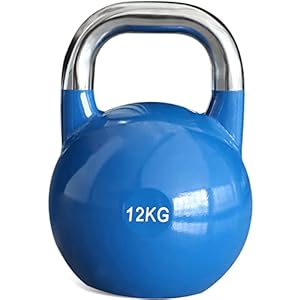 PRISP Steel Competition Kettlebell Weight – Pro Grade, Heavy Duty Cast Steel