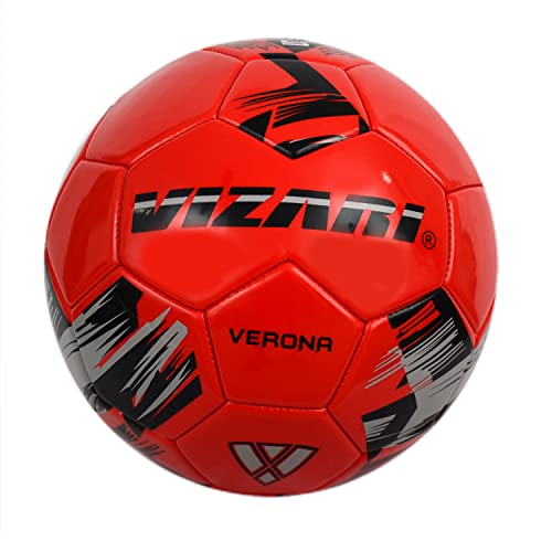 Vizari Verona Soccer Ball for Kids, Youth, Adults - Size 3,4,5 - Practice & Match, Indoor & Outdoor Soccer Ball for Boys, Girls (Pack of 1, 6, & 12)