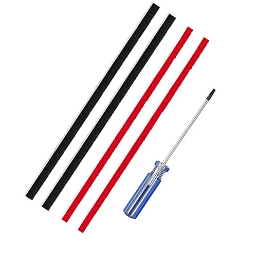 Fixbetter Lot de 4 bandes de rechange pour brosse roulante pour Dyson V6, V7, V8, V10 aspirateur, Pièces de Rechange de Bandes de Brosse roulante avec avec Tournevis