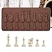 Stampi Per Cioccolato, Stampo in Silicone a Forma di Scacchi Anti-Aderente Resistente al Calore e al Freddo per Decorazione per Torta di Caramelle al Cioccolato Fai Da Te