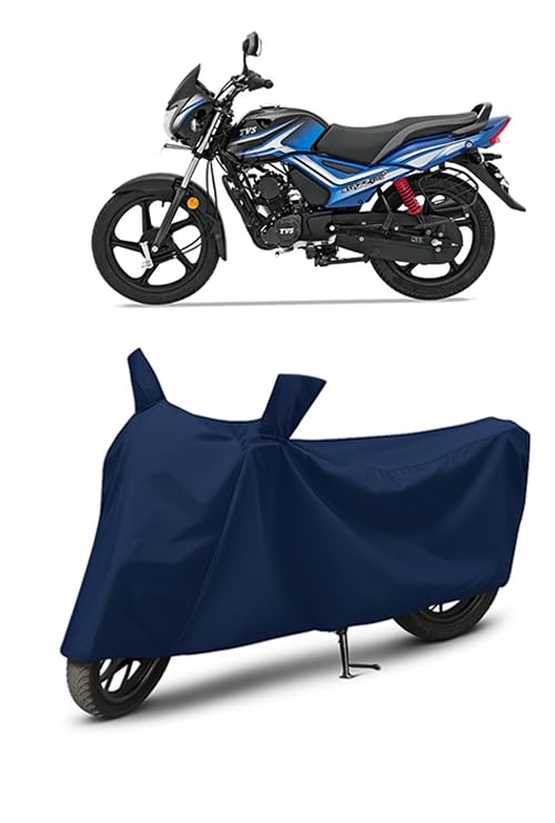 Image of Waterproof Bike Cover for TVS Star City Plus | All Weather Protection from Rain, Dust, UV Rays & Scratches with Mirror Pockets & Buckle Belt | Star City Plus Bike Cover