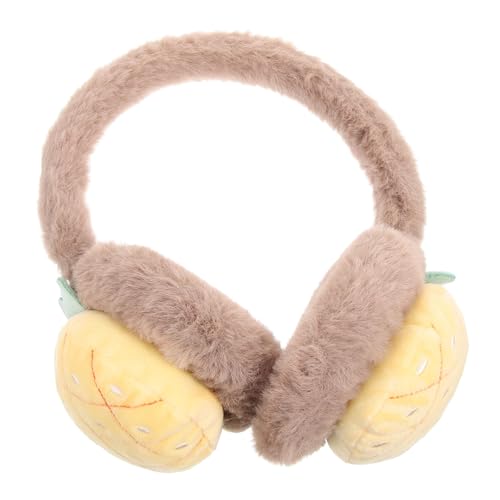 HANABASS Winter Ear Muffs for Women Furry Ear Warmers Warm Keeping Earmuff for Cold Weather Lightweight and with Cartoon Embroidery Winter present for Families