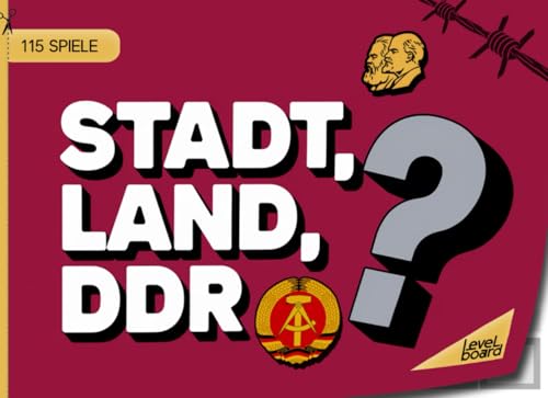 Stadt, Land, DDR - 115 Spiele: Stadt, Land, Fluss DDR - Spielblock für Ossis | Geschenkidee Ostdeutschland - Quiz Spiel Deutsche Demokratische Republik