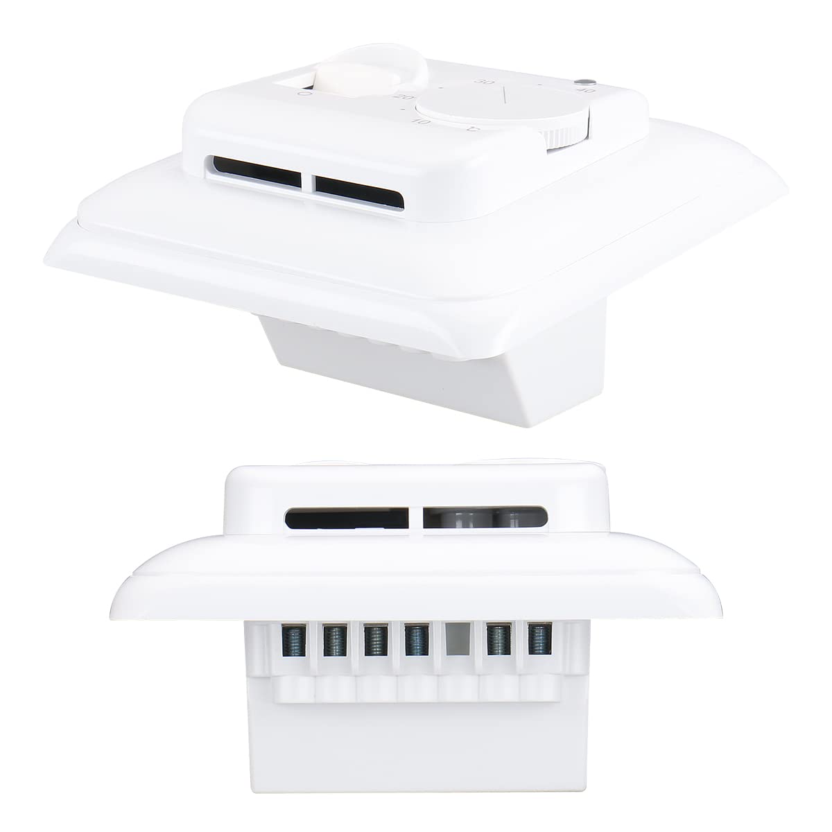 Wengart Thermostat mécanique WG01, AC 230 V 16 A pour appareils de Chauffage électrique avec sonde de capteur de Sol, Blanc