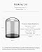 LKTOP Mini 5 Pro/4 Pro/3 Pro/3 Drone Display Stand for DJI Mini 5/4/3 Series Accessories, Glass Holder Base Dome Dustproof Cover for Storage/Collection/Gift/Home Decoration, No Charging Function (Gray)