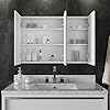 joolihome living Bathroom Mirror Cabinet, Wall Mounted Cabinet with ...