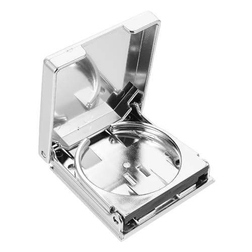 Portavasos plegable ajustable para vehículo color plata miniatura 3
