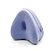 Poduszka do spania Pamięć Pianka Nogi Positioner Poduszki Poduszka wsparcia między nogami do bólu biodrowego (Color : Blue, Size : 25x23x13)