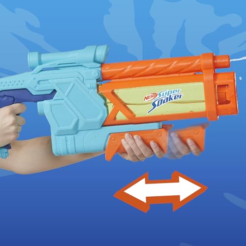 Image of Nerf Super Soaker Mega Dunk-Fill Water Blaster | Easy Instant Fill Tank | Just Dunk & Go | 1005 ml (1.005 l) Tank | Pichkari for Outdoor Water Games | Branded Toy Pichkari for Holi Festival | Ages 6+
