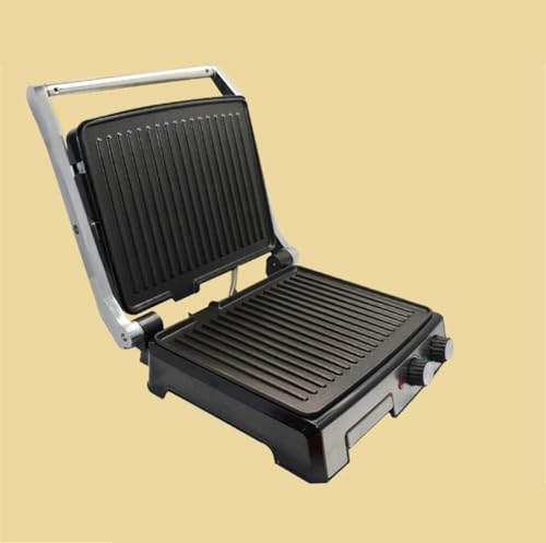 Image of PLYLAY Sandwich Toasters, Panini Presses, adjustable Temperature Sandwich Machine BBQ Grill Steak Grill Electric Baking Pan, 20240424