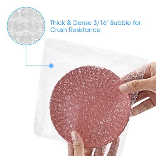 Bubble Cushion Wrap Pouches, Pacific Mailer 7.5X7.5 Inch Total 50 Packs Self Sealing Bubble Pouch Bags Roll For Packing, Shipping, Storage, Moving [Clear] #TOP4